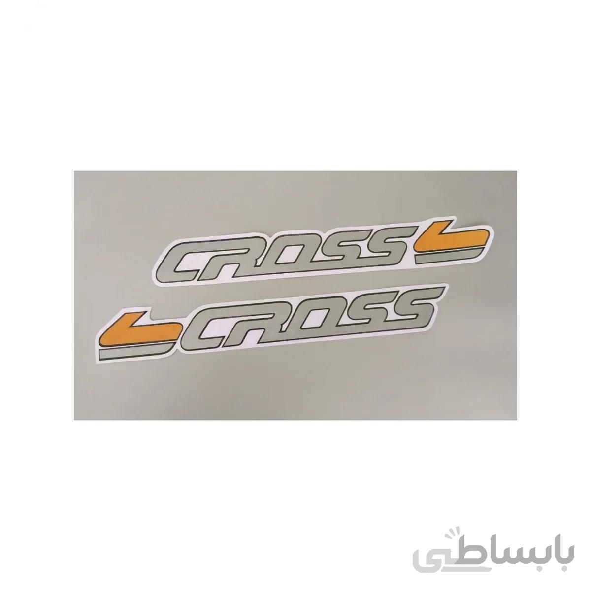 برچسب بدنه خودرو طرح کراس زیر آینه