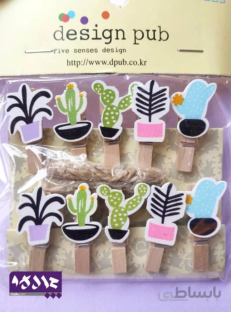 گیره چوبی کاکتوس