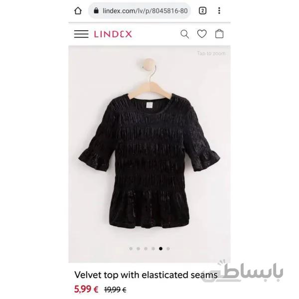 تاپ مخمل دخترانه (۸تا۱۰سال)