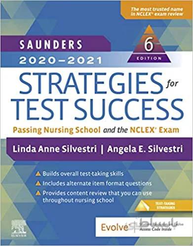 دانلود کتاب Saunders 2020-2021 Strategies for Test Success - E-Book: Passing Nursing School and the NCLEX Exam (6th Edition) - Epub + Converted pdf