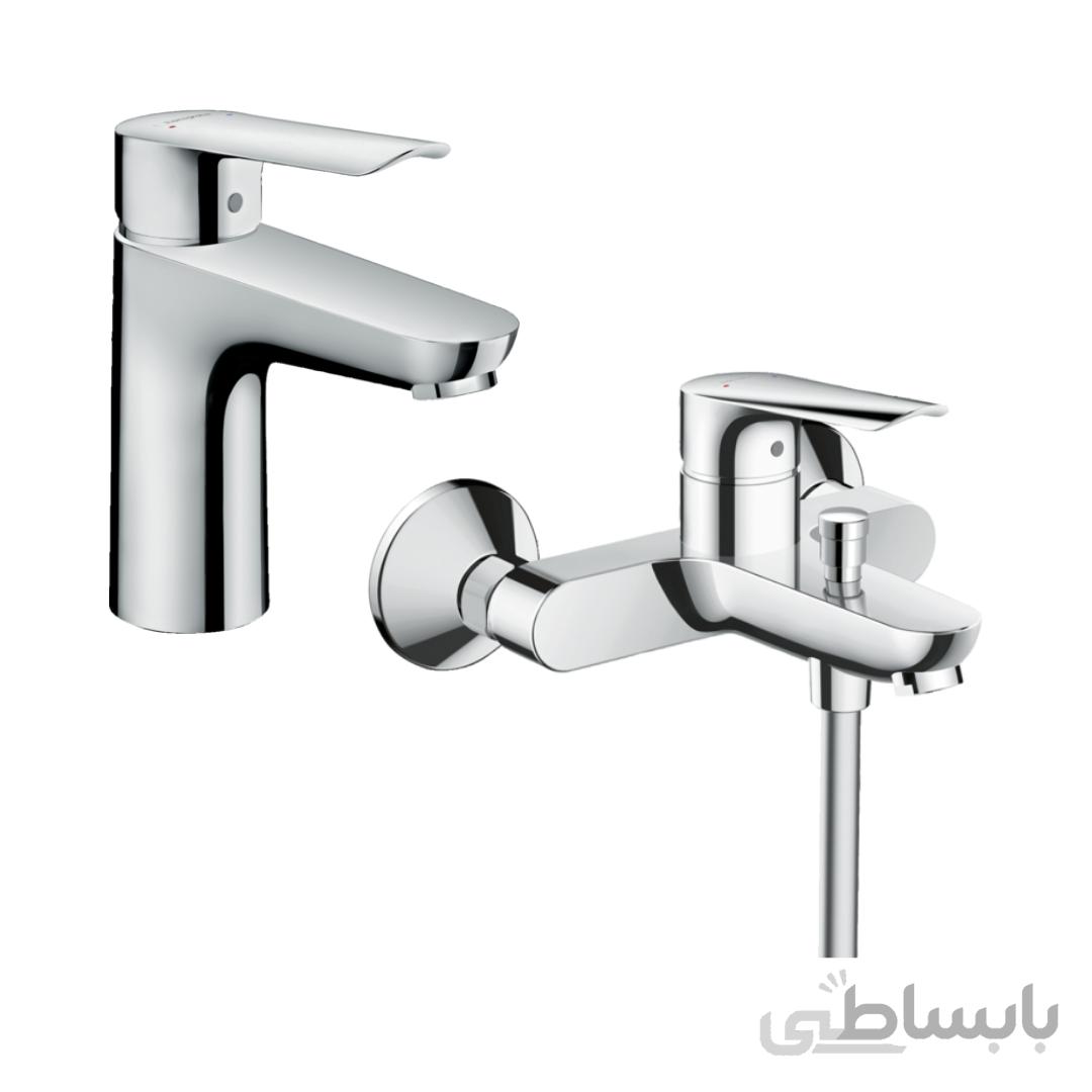 ست شیرآلات روکار هانس گروهه مدل Logis E کد KH1061 (دو تکه) ا Hansgrohe Logis E set