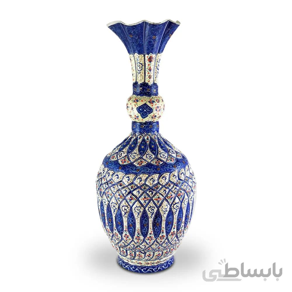 گلدان میناکاری مدل خمره ای