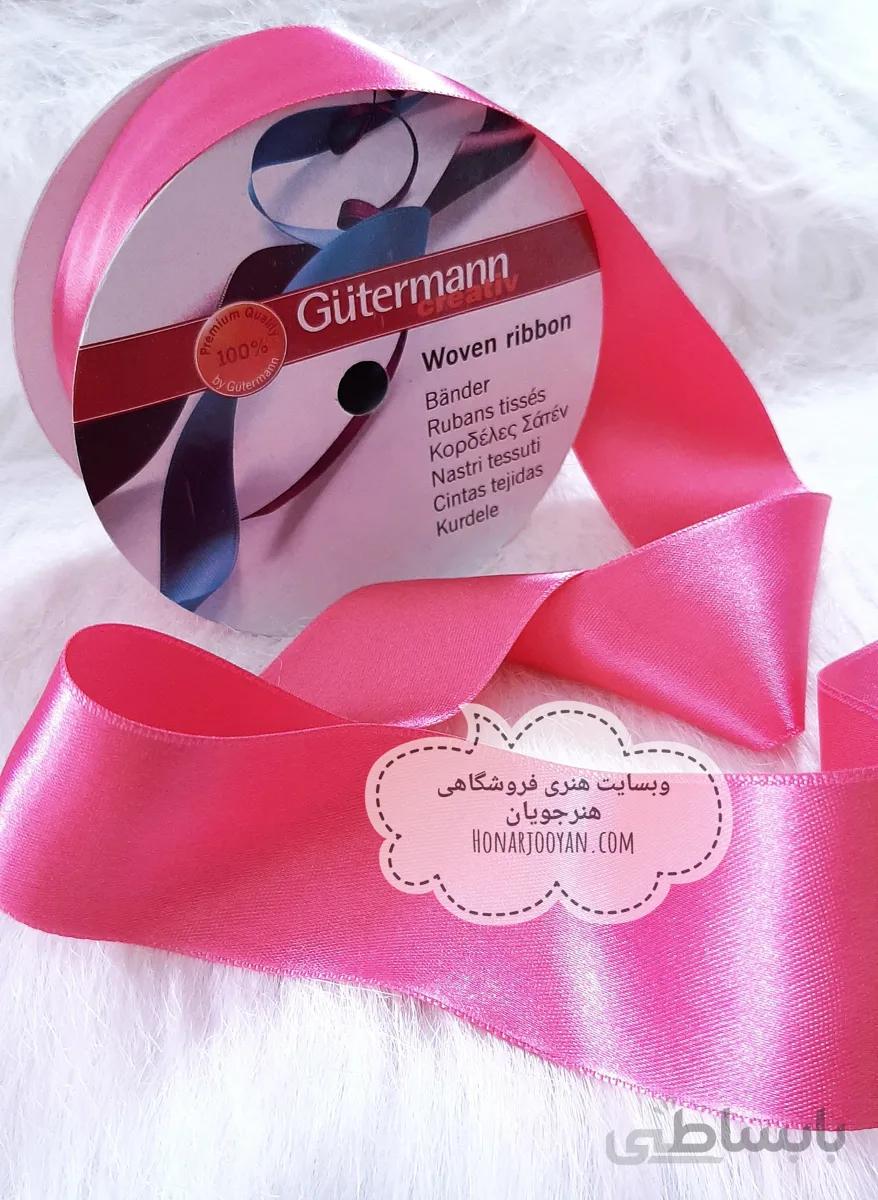 روبان 2رو ساتن عرض 38 میل برند Gutermann اسپانیا کد 986(فروش بصورت متری)