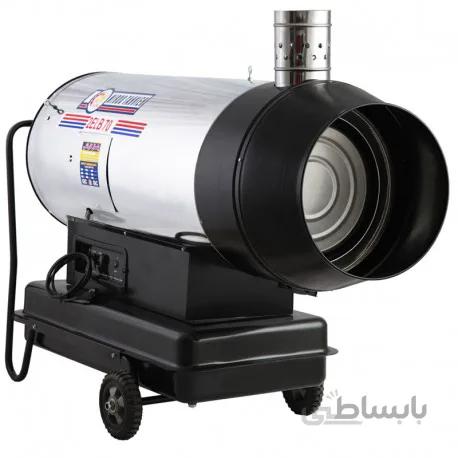 جت هیتر گازوئیلی نیرو تهویه البرز - دو موتوره دودکش دار و باک دار مدل 2ELB - 120