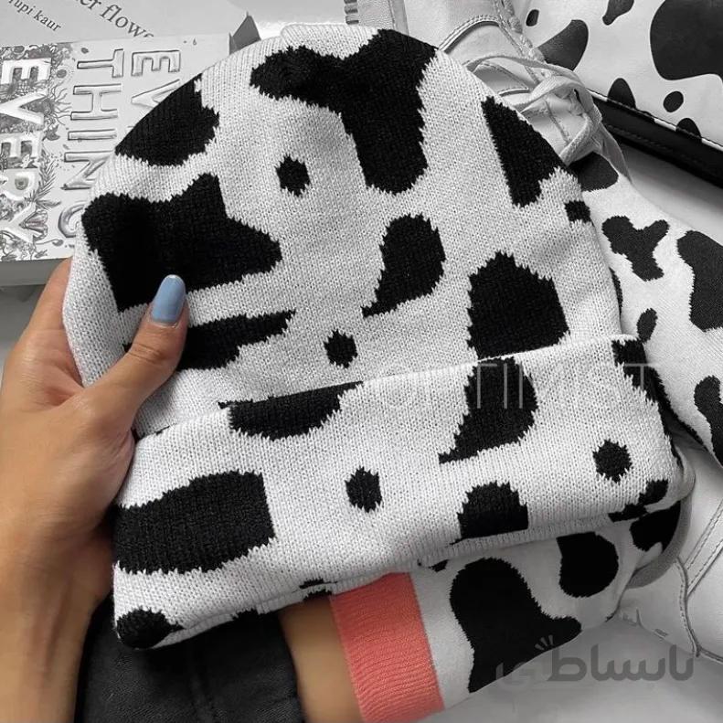 کلاه بافت مدل Cow