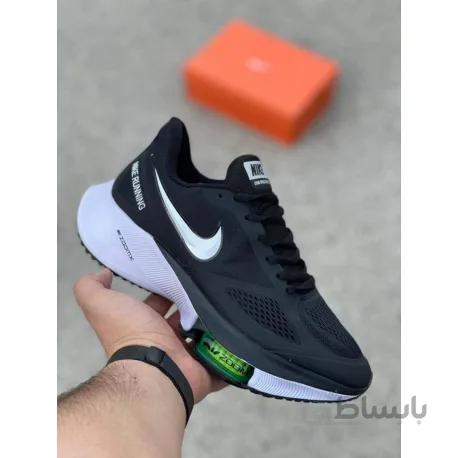 کتانی اورجینال نایک زوم ایکس وین فلو مشکی و سفید Nike Zoom Winflo 37x