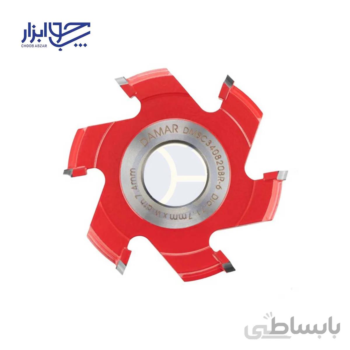 توپی فرز لبه چسبان راست گرد دامار مدل DMSC340820BR-6