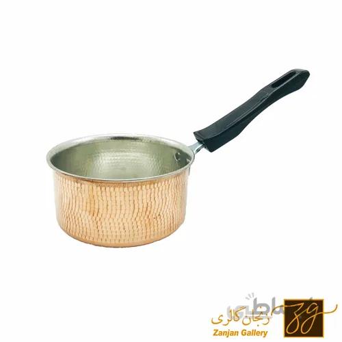 تابه مسی دسته دار بلند