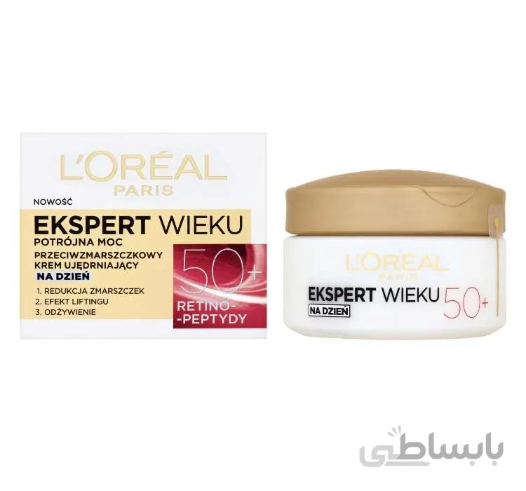 کرم روز ضد چروک 50+ لورال مدل Expert Age حجم 50 میل