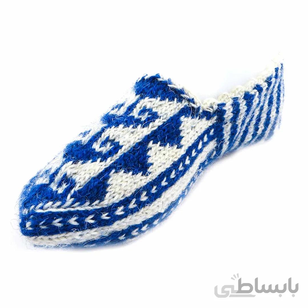 جوراب روفرشی پشمی دستباف کردستان کد 318 سایز 40-41