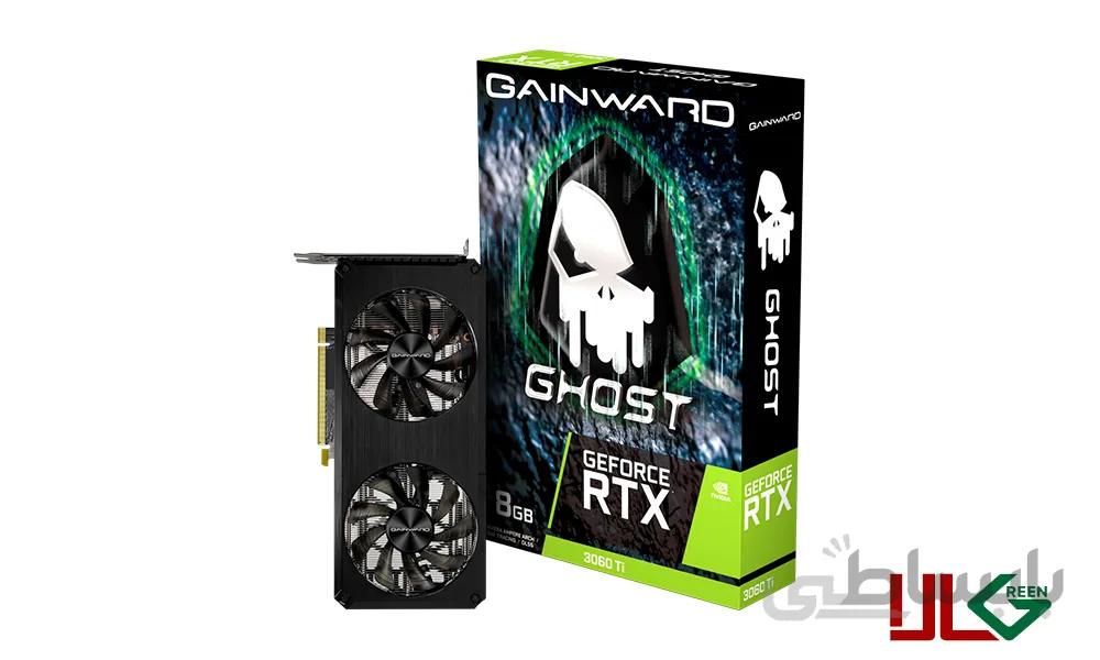 کارت گرافیک گینوارد GeForce RTX 3060 Ti Ghost سری LHR ظرفیت 8 گیگابایت