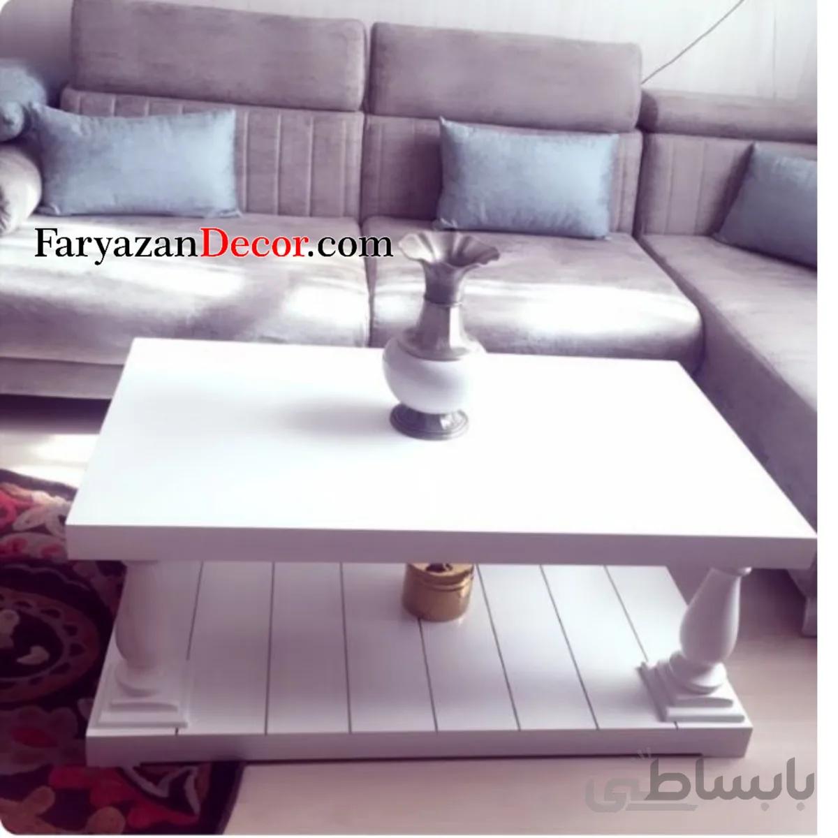 میز جلو مبلی فریازان دکور مدل انگلیسی