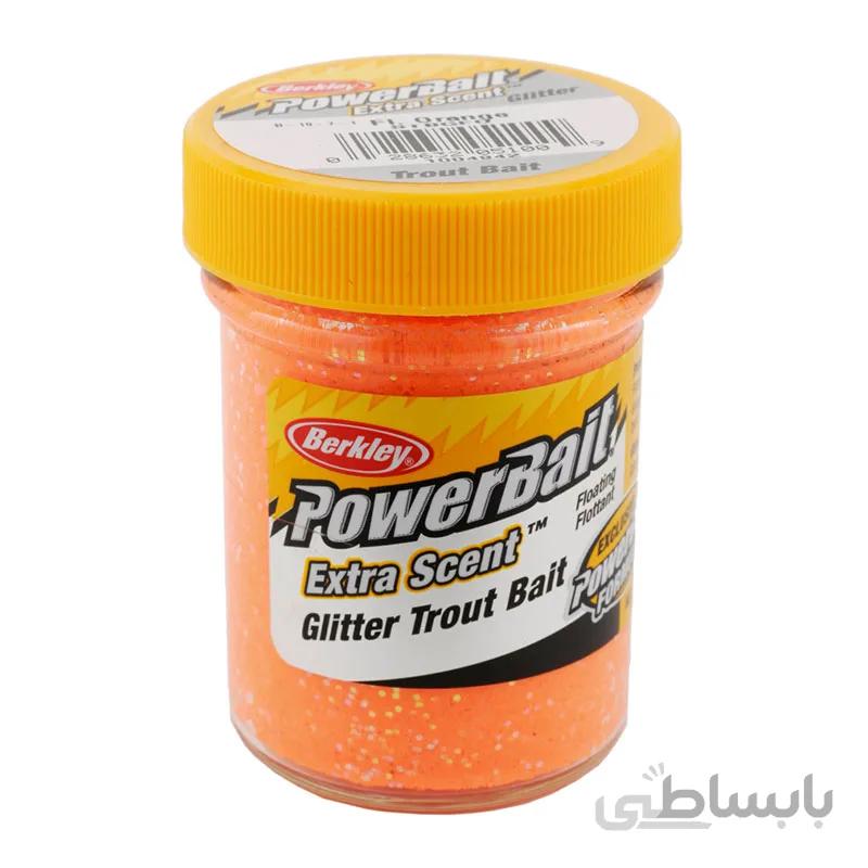 خمیر برکلی پاور بیت قزل الا Berkley PowerBait Glitter Trout Bait Fluorescent Orange