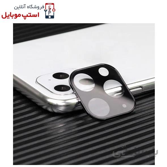 گلس لنز دوربین گوشی آیفون Iphone 11 Pro از نوع شیشه ای فول ماژول