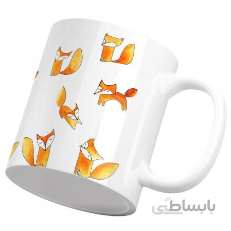 لیوان سرامیکی روباه مکار