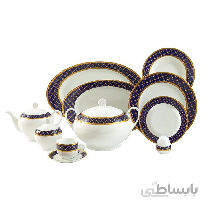 سرویس چینی 102 پارچه چینی زرین سری ایتالیا اف مدل هلیا