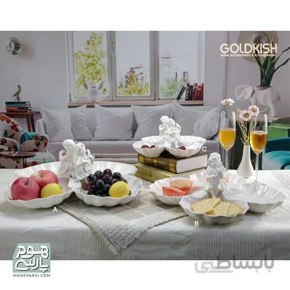 اردوخوری چهار تایی متوسط گلدکیش طرح آنجلعکس کد Bبرند گلدکیش