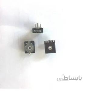 پتانسیومتر 100 کیلو اهم خوابیده | 100K