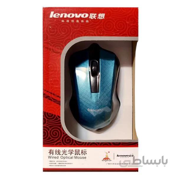ماوس سیمدار lenevo کد 510 آبی