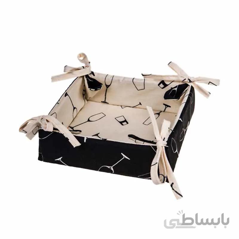 سبد نان چاپی رزين تاژ طرح گلس