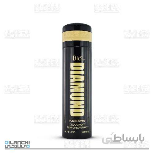 اسپری خوشبو کننده بدن مردانه بیو استار مدل Diamond حجم 200 میلی لیتر