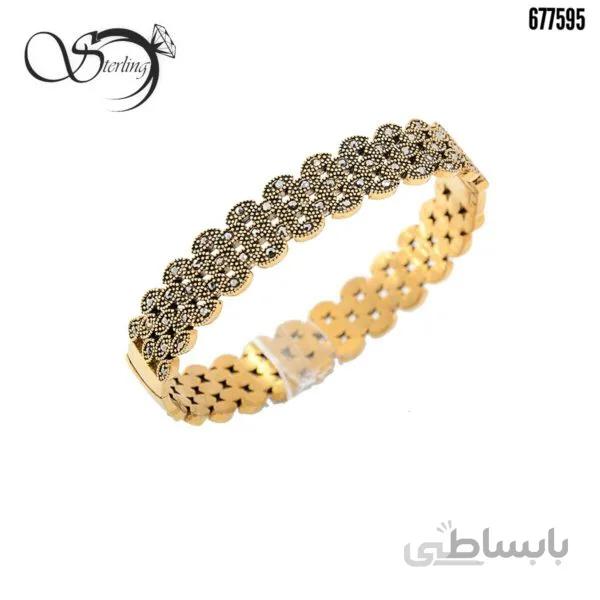 دستبند طرح طلا سیاه قلم کد:۲۲۱۴