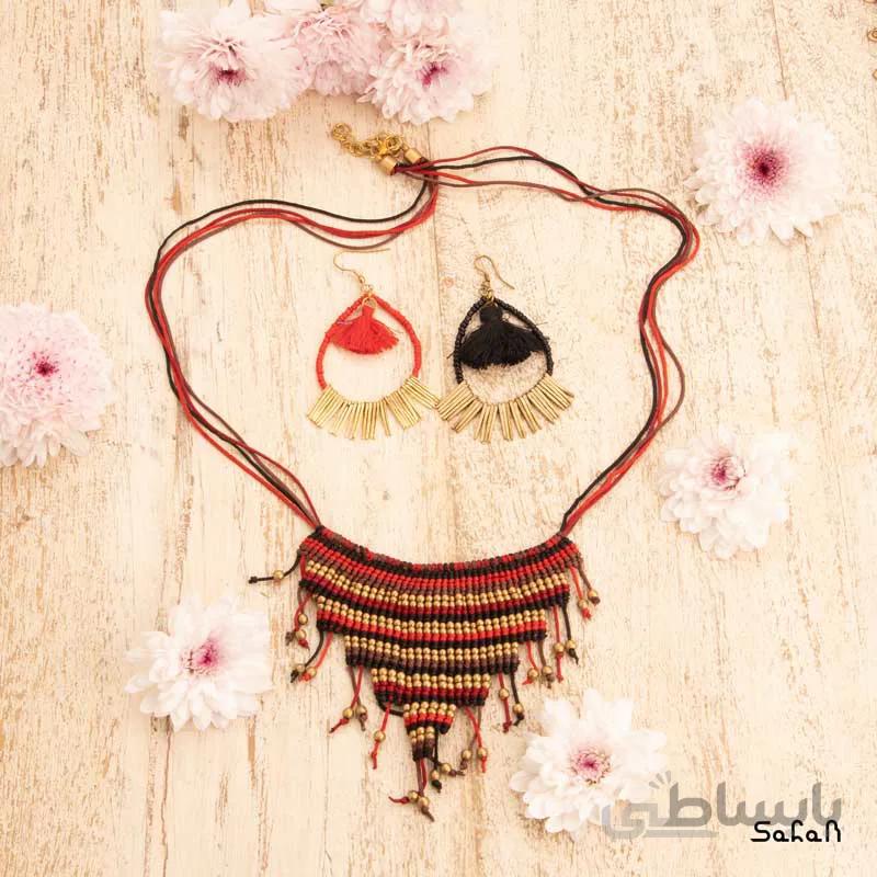 نیم ست رنگی بافت