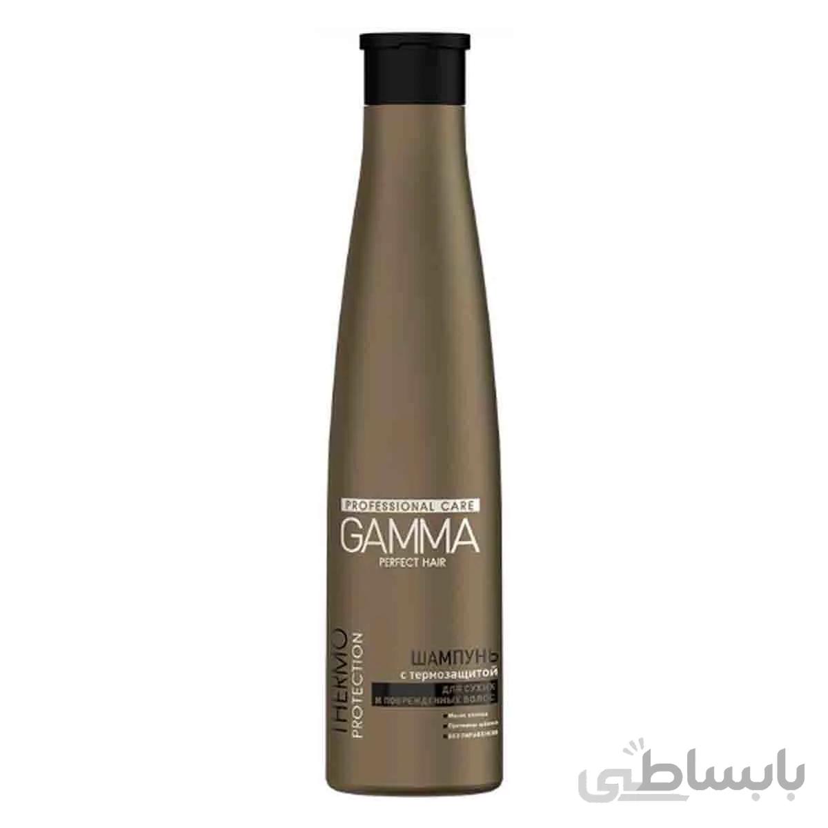 شامپو مراقبت حرفه ای موهای خشک و آسیب دیده و محافظ حرارتی گاما - GAMMA