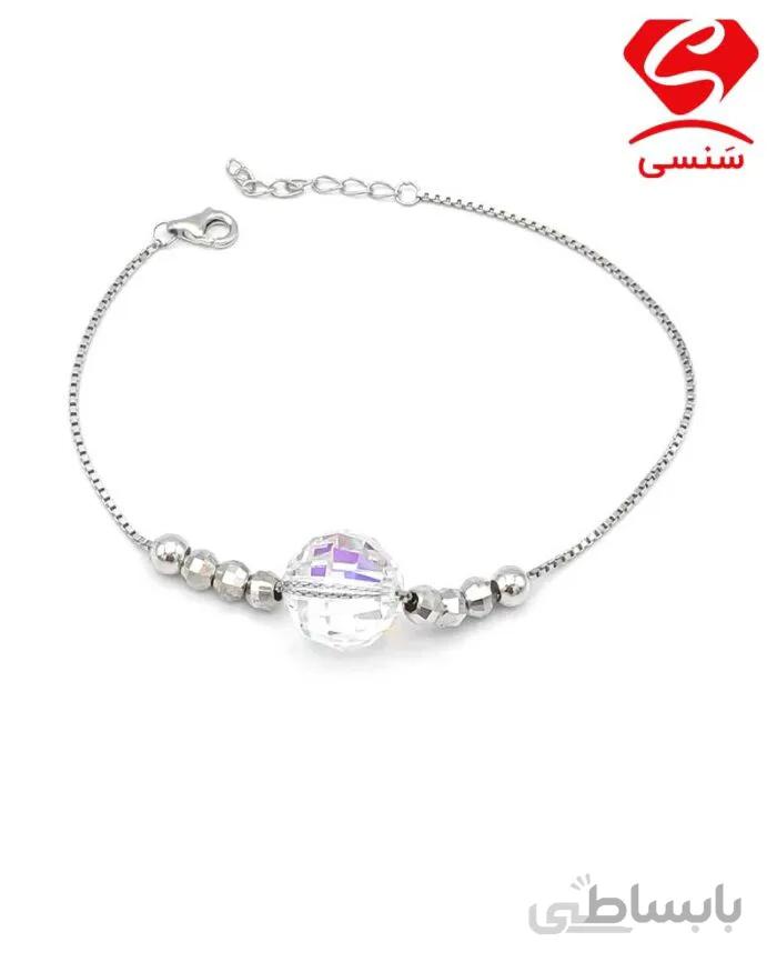 دستبند نقره سواروسکی