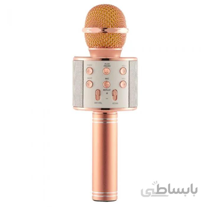 میکروفون اسپیکر HANDHELO KTV مدل WS-858 ا Speaker bluetooth HANDHELO KTV WS858 کد 311997