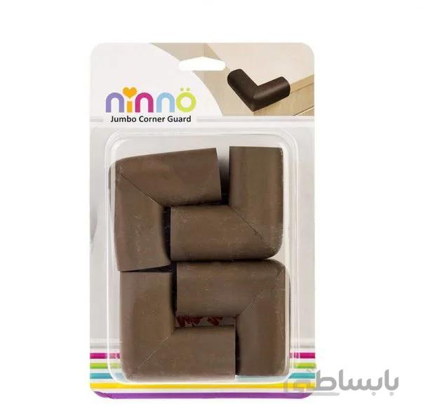 محافظ گوشه نینو سایز بزرگ قهوه ای Ninno