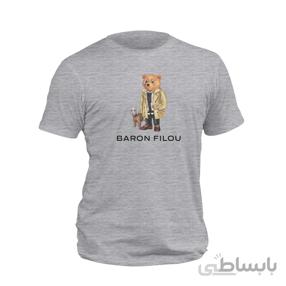 تیشرت طوسی خرس Baron filou