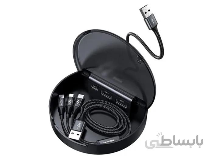هاب شارژر بیسوس Baseus Car Charging Dock Station Baseus Car Charging Dock Station CAHUB-FX01