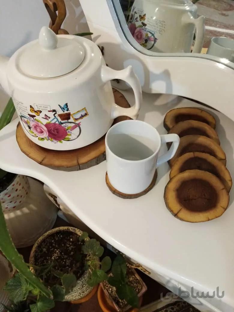 ست زیر قوری و زیر استکانی