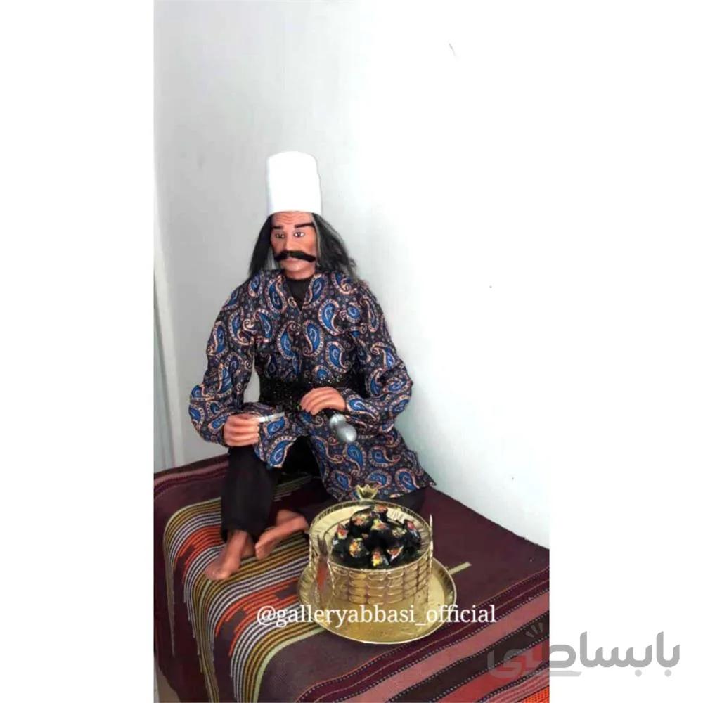 مجسمه وافوری بزرگ همراه چپق یا منقل درصورت درخواست مشتری قلیون چوبی با ارتفاع 51 سانتی متر ا The statue وافوری great(along چپق or Brazier, if customer request قلیون wooden )with a height of 51 cm