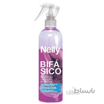اسپری دوفاز حجم دهنده نلی Nelly مدل پانتنول 400 میل ا Nelly Absolute Volume With Panthenol Hair Spray Two-Phase 400ML