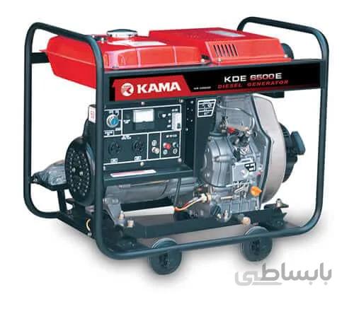 موتور برق دیزلی 5 کیلو وات کاما مدل kama KDE6500E ا موتور برق 5 کیلو وات دیزلی کاما مدل kama KDE6500E