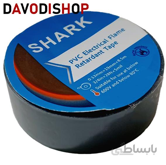 نوار چسب برق نسوز - رنگ مشکی - برند شارک (SHARK) بسته ۱۰ عددی