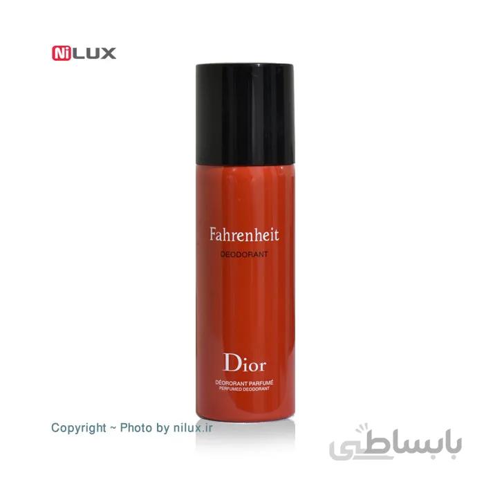 اسپری مردانه دیور مدل Fahrenheit حجم ۱۵۰ میلی لیتر