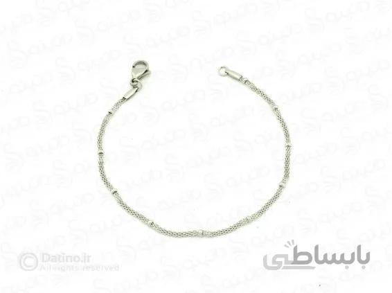 دستبند زنانه طرح زنجیر ساده مهره دار jewellery-10057