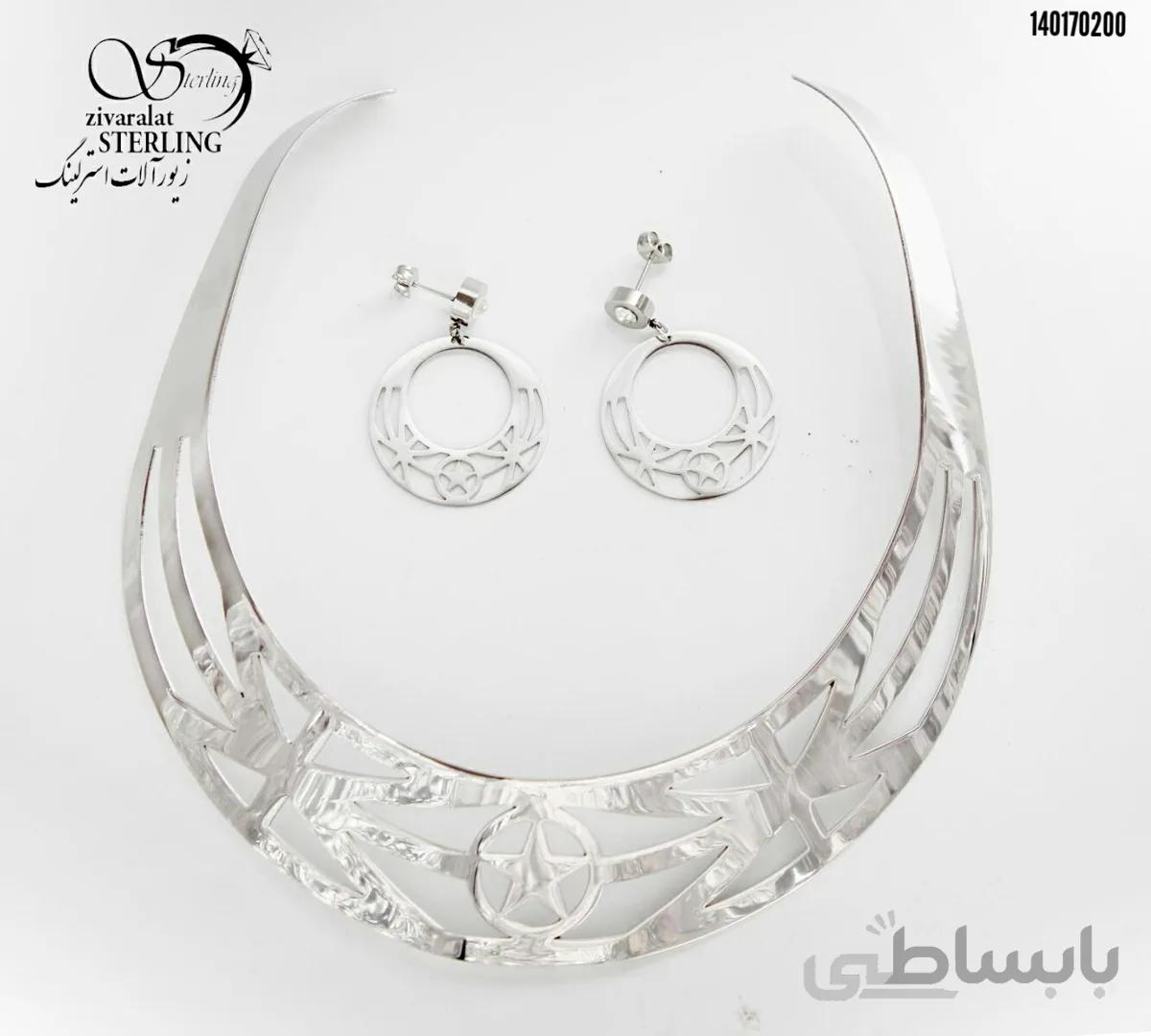 ست طوق استیل ستاره دار کد: 2966