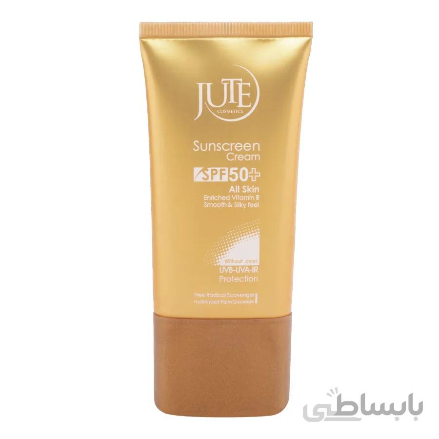 کرم ضدآفتاب بی رنگ ژوت انواع پوست SPF+50