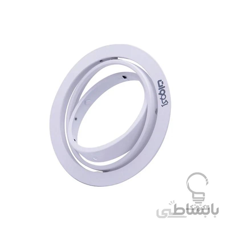 قاب توکار گرد مخصوص لامپ AR111 اکووات