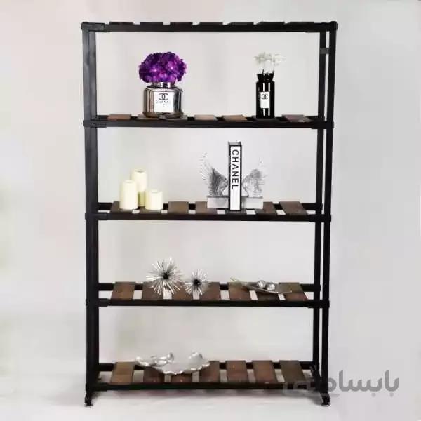 رگال فلزی 5طبقه چوب