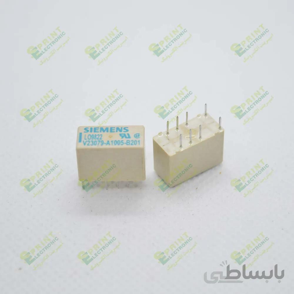 رله 24 ولت مینی مخابراتی 8 پایه 2 آمپر Siemens V23079-A1005-B201