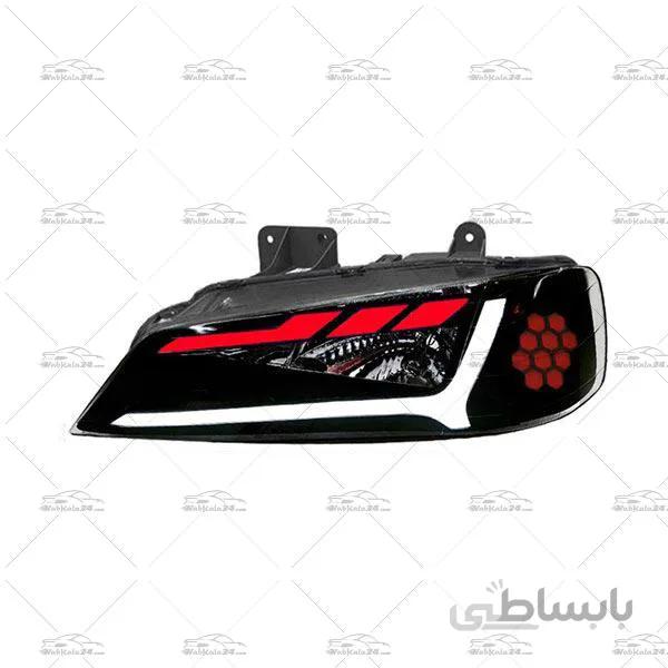 چراغ جلو اسپرت پژو پارس طرح آئودی Q5 دورنگ