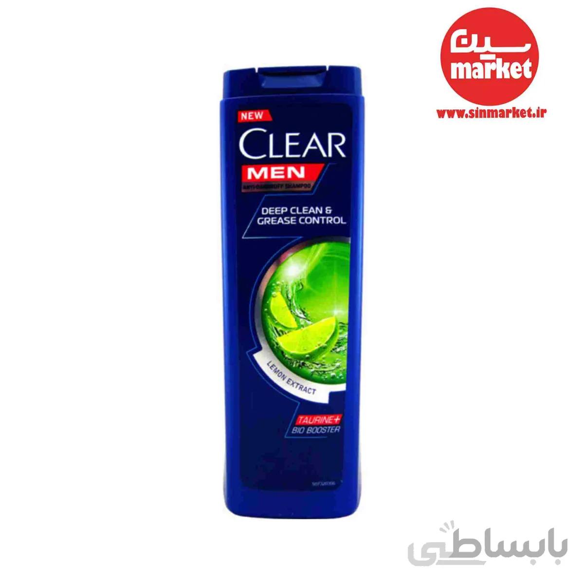 شامپو ضد شوره و کنترل کننده چربی موی سر آقایان کلیر ۴۰۰ میل