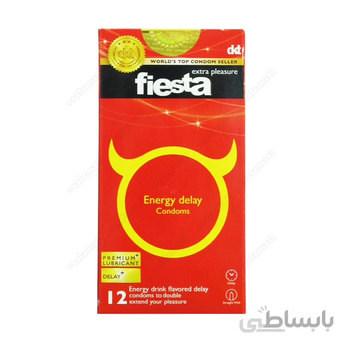 کاندوم انرژی تاخیری Energy Delay فیستا 12 عددی ا Fiesta Condoms Energy Delay 12 Numbers