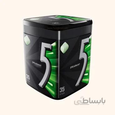 آدامس فایو جعبه ای با طعم نعنایی بدون شکر