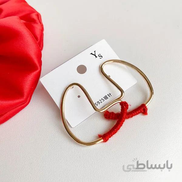 گوشواره بافت قرمز ا Daisy earrings